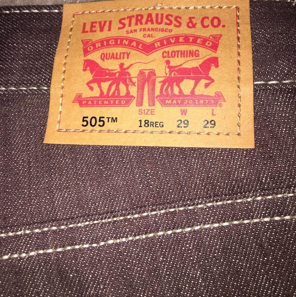 Levi 505 29 waist 29 length